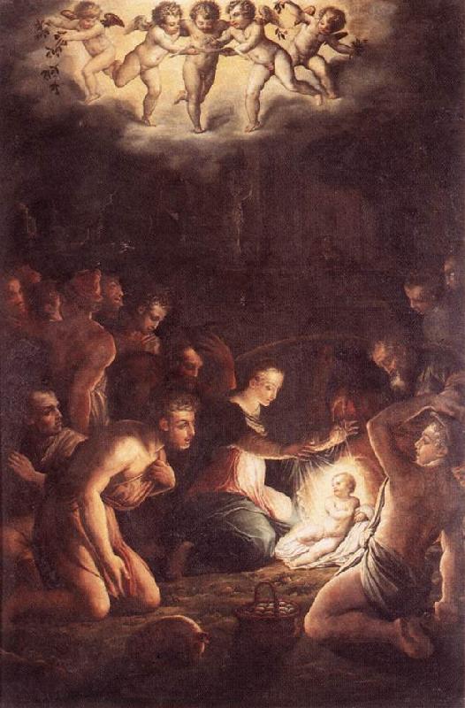 VASARI, Giorgio The Nativity  wt oil painting picture